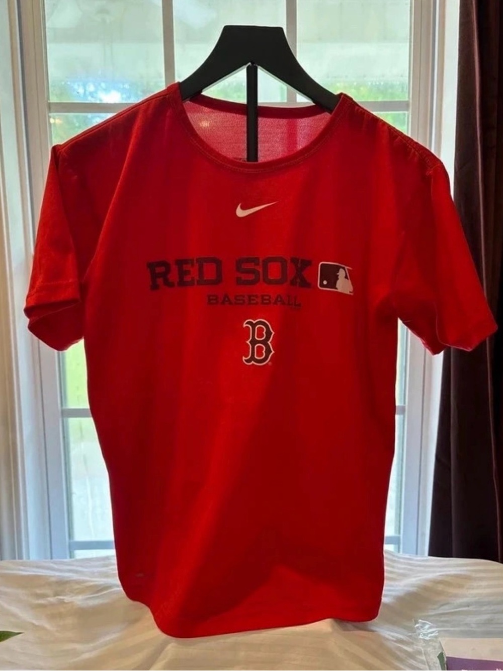 Nike Red Boston Red Sox Kids' Dri Fit top